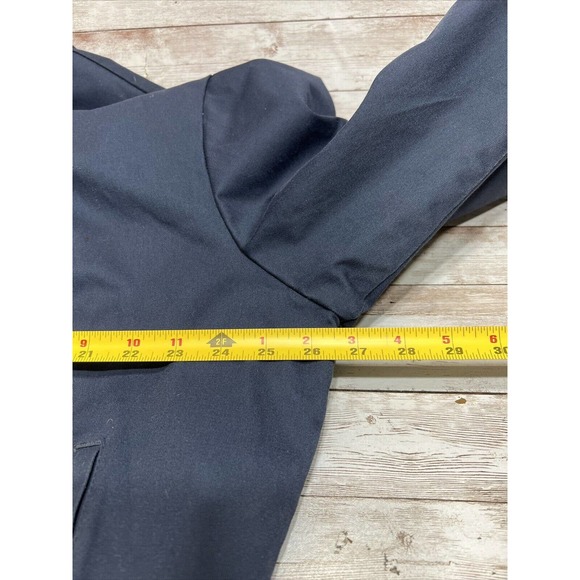 Aramark Blue Uniform Work Jacket 1XLR Zip Insulated Lined Panel Coat - Picture 7 of 7